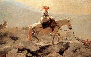Winslow Homer Hakusan in horse riding trails oil painting reproduction